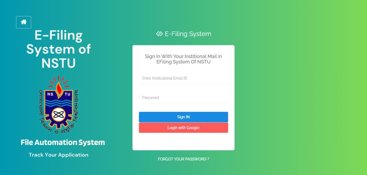 E-Filing System of NSTU